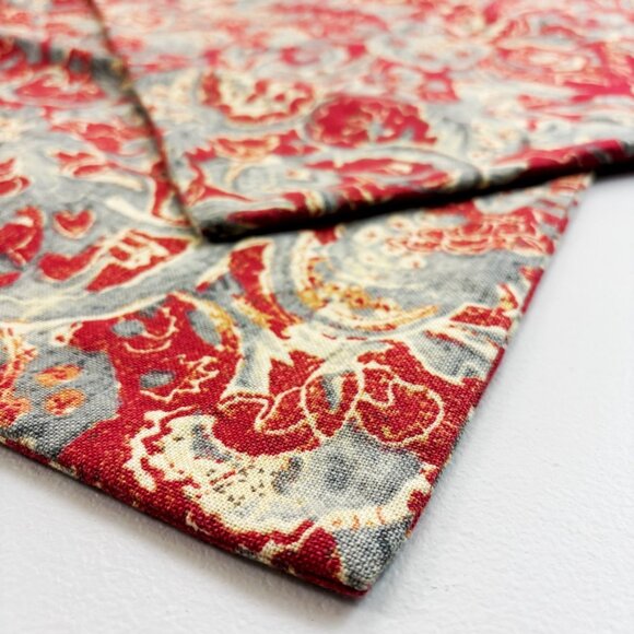 POTTERY BARN Linen Blend Floral Pillow Cover Set Of 2 20x20 Classic Traditional - Picture 3 of 16